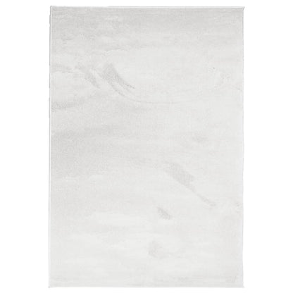 vidaXL Teppich OVIEDO Kurzflor Grau 120x170 cm
