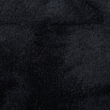 vidaXL Teppich OVIEDO Kurzflor Schwarz 120x120 cm
