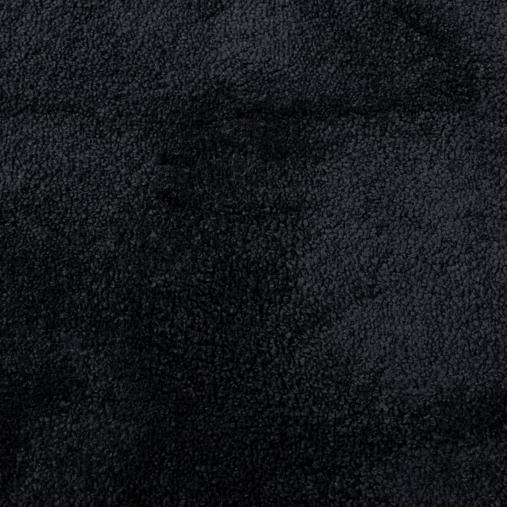 vidaXL Tapis OVIEDO Poil Court Noir 200x200 cm