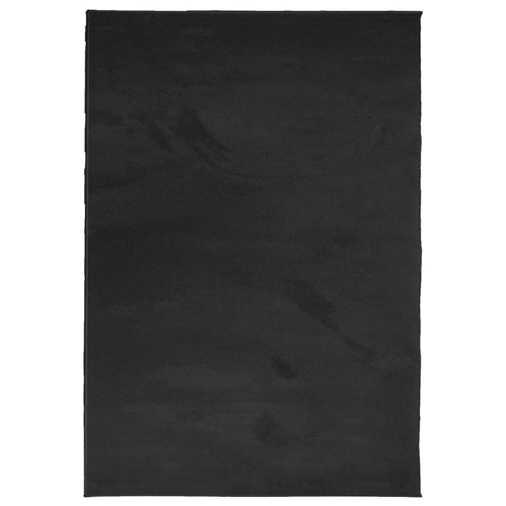 vidaXL Tapis OVIEDO Poils courts Noir 200x280 cm