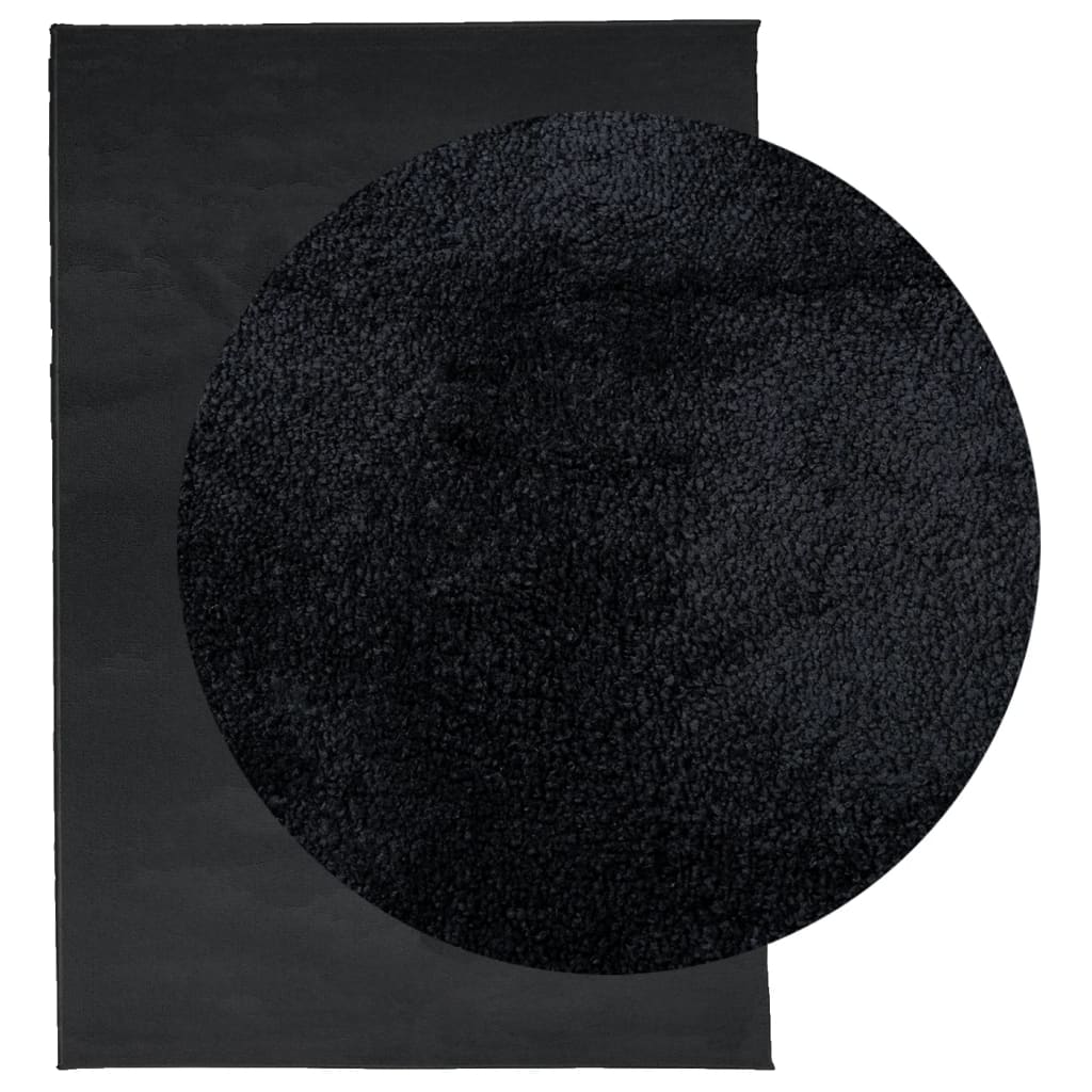 vidaXL Tapis OVIEDO Poils courts Noir 200x280 cm