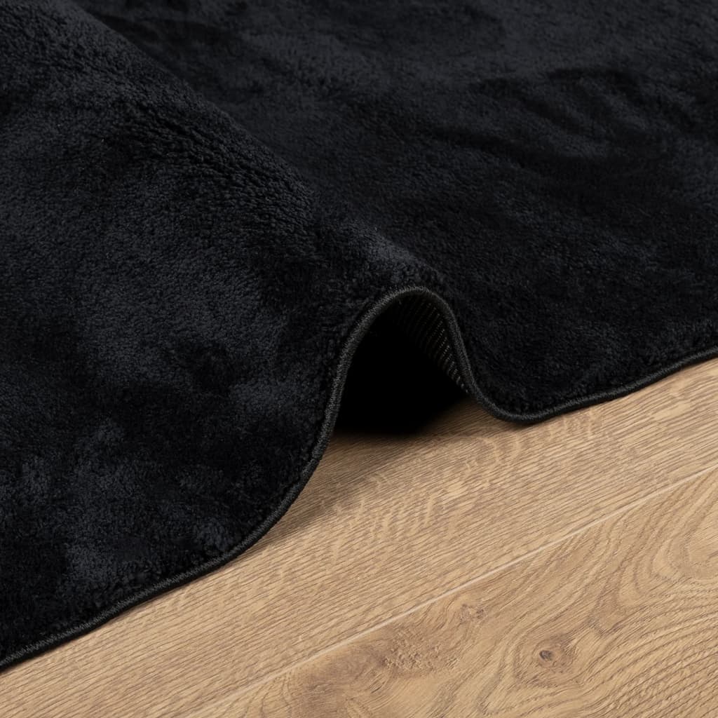 vidaXL Tapis OVIEDO Poils courts Noir 200x280 cm