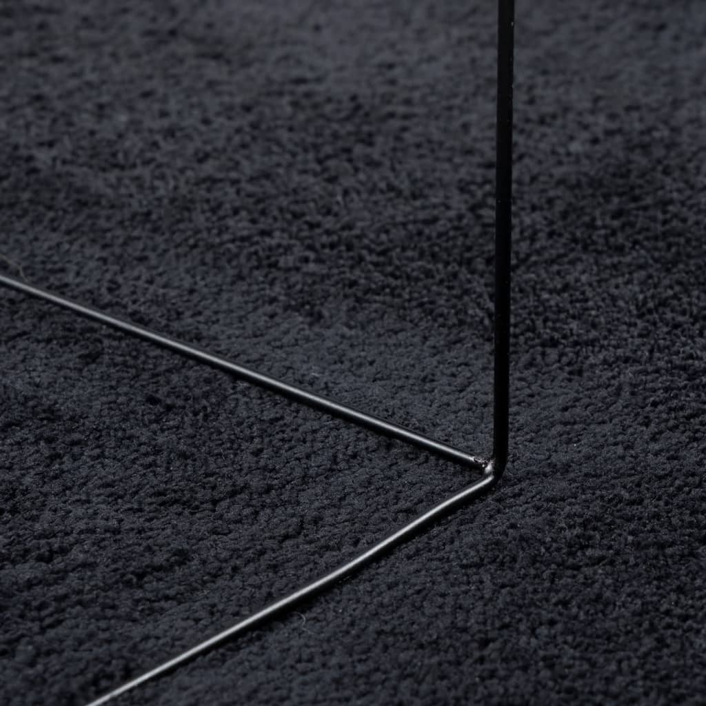 vidaXL Tapis OVIEDO Poils courts Noir 200x280 cm