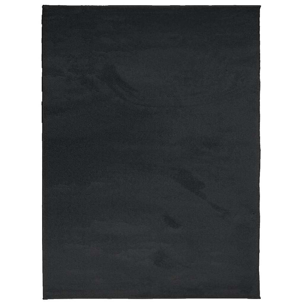 vidaXL Tapis OVIEDO Poils courts Noir 240x340 cm