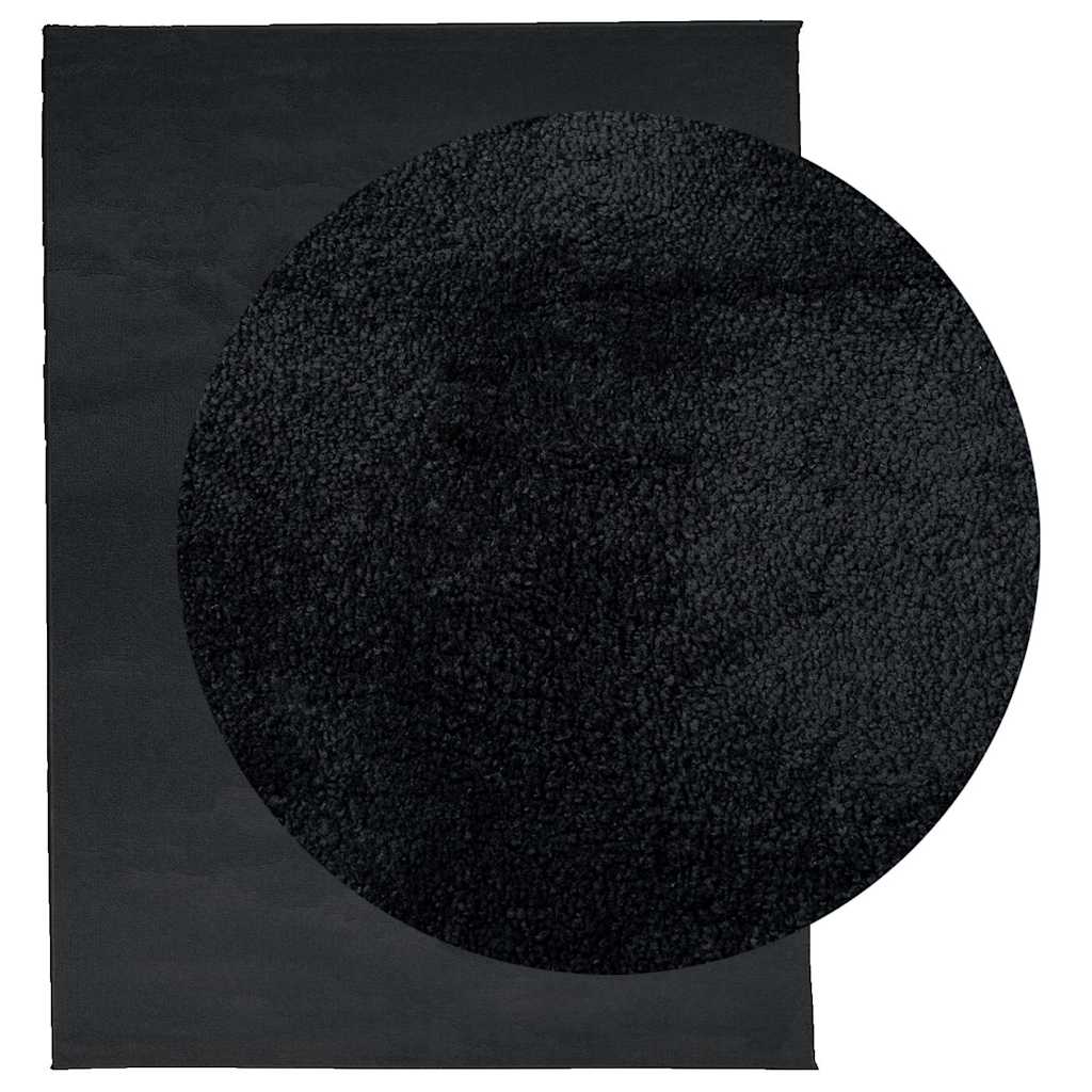 vidaXL Tapis OVIEDO Poils courts Noir 240x340 cm