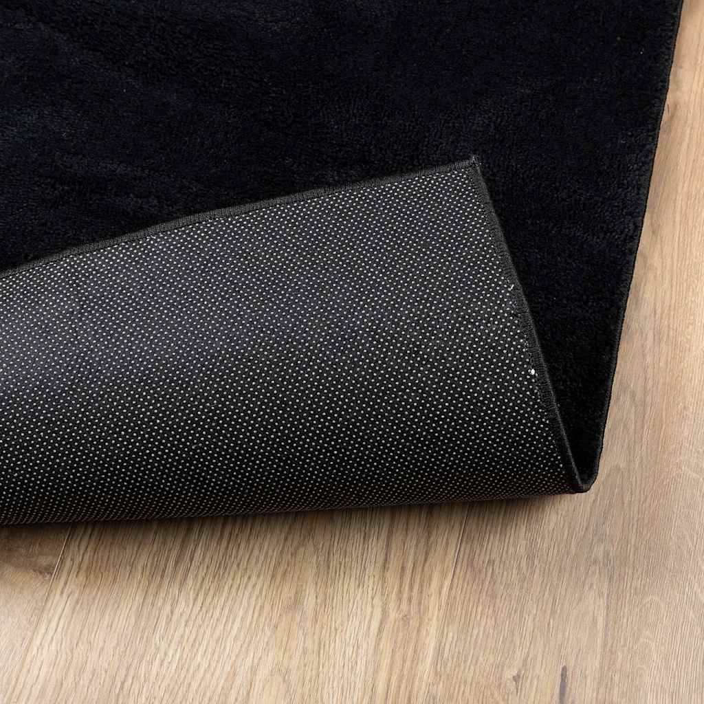 vidaXL Tapis OVIEDO Poils courts Noir 240x340 cm