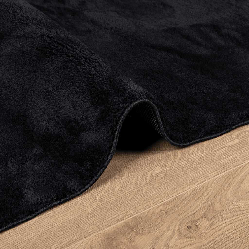 vidaXL Tapis OVIEDO Poils courts Noir 240x340 cm