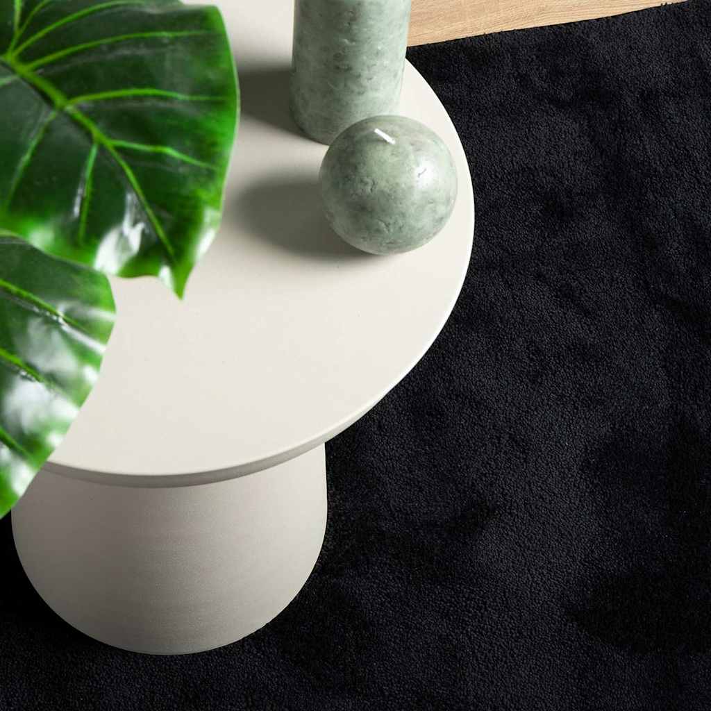 vidaXL Tapis OVIEDO Poils courts Noir 240x340 cm