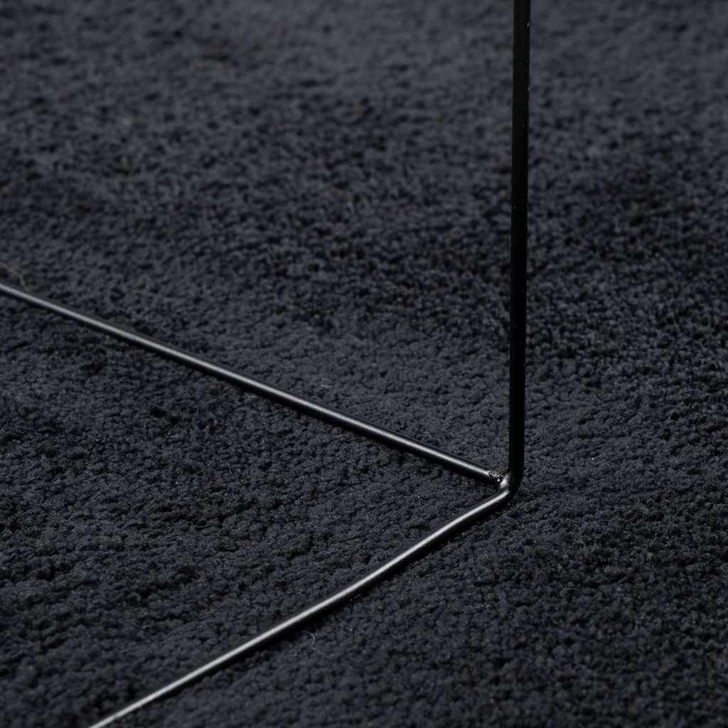 vidaXL Tapis OVIEDO Poils courts Noir 240x340 cm