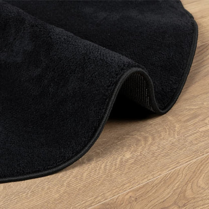 vidaXL Tapis OVIEDO Poil court Noir Ø 200 cm