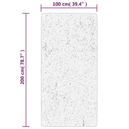 Teppich OVIEDO Kurzflor Grün 100x200 cm