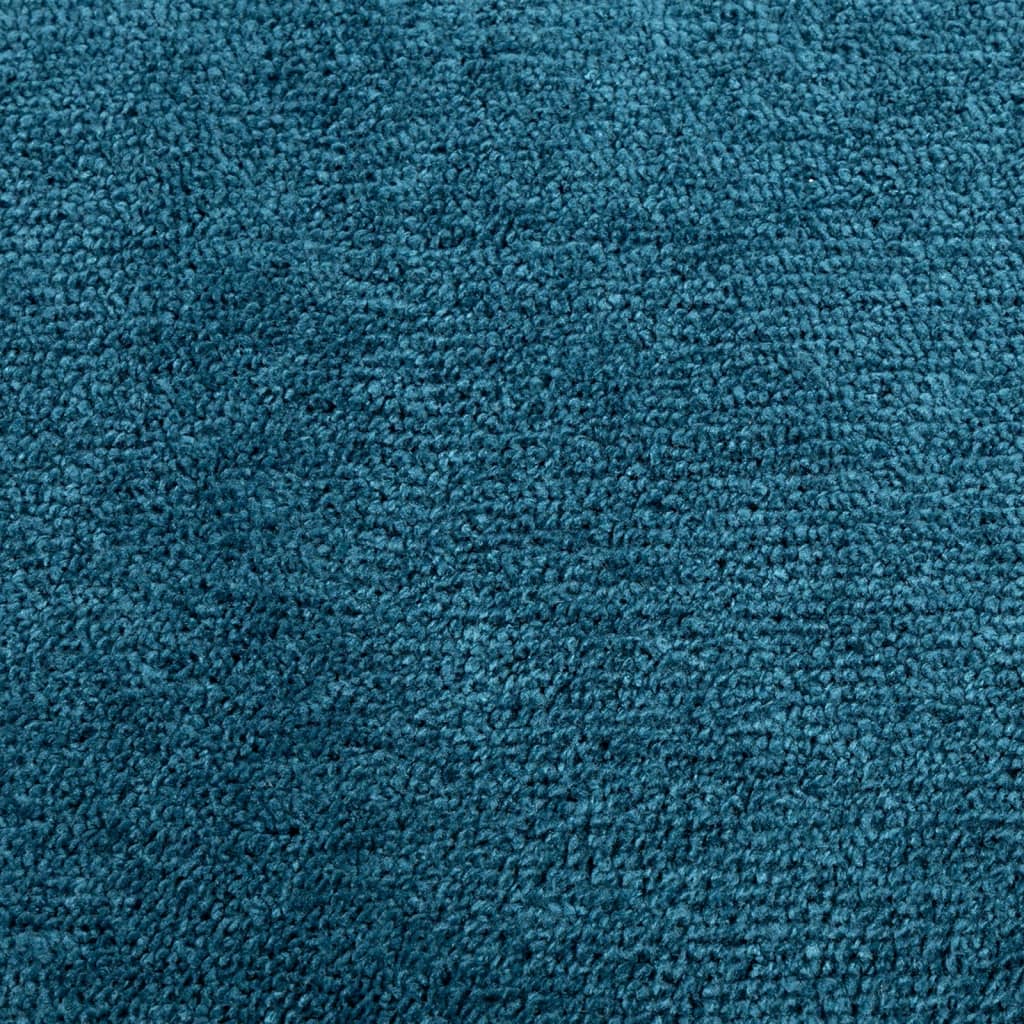 vidaXL Teppich OVIEDO Kurzflor Türkis 120x120 cm