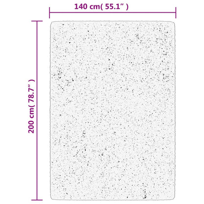 vidaXL Teppich OVIEDO Kurzflor Türkis 140x200 cm