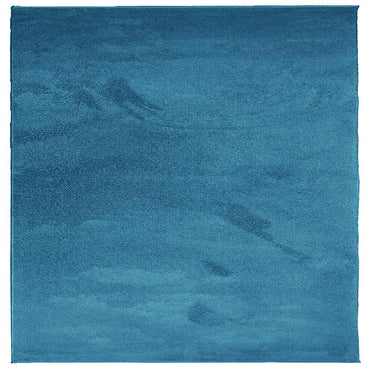 vidaXL Teppich OVIEDO Kurzflor Türkis 240x240 cm