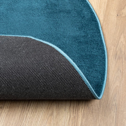 vidaXL Teppich OVIEDO Kurzflor Türkis Ø 160 cm