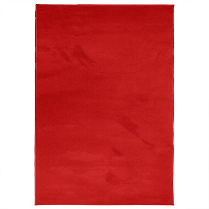 vidaXL Teppich OVIEDO Kurzflor Rot 140x200 cm