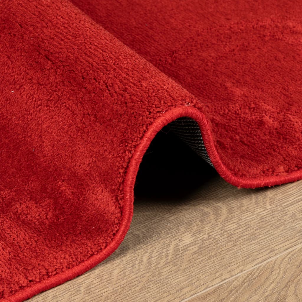 vidaXL Teppich OVIEDO Kurzflor Rot 140x200 cm