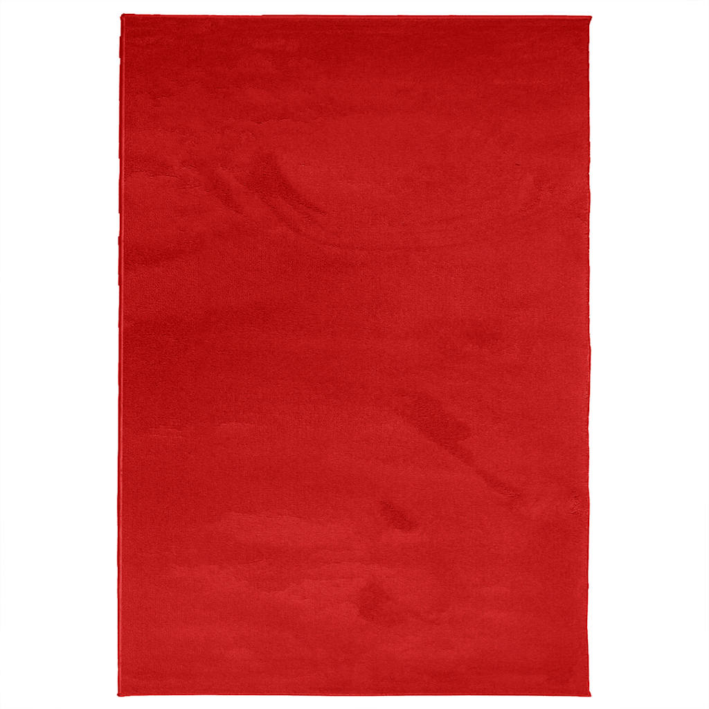 vidaXL Teppich OVIEDO Kurzflor Rot 160x230 cm