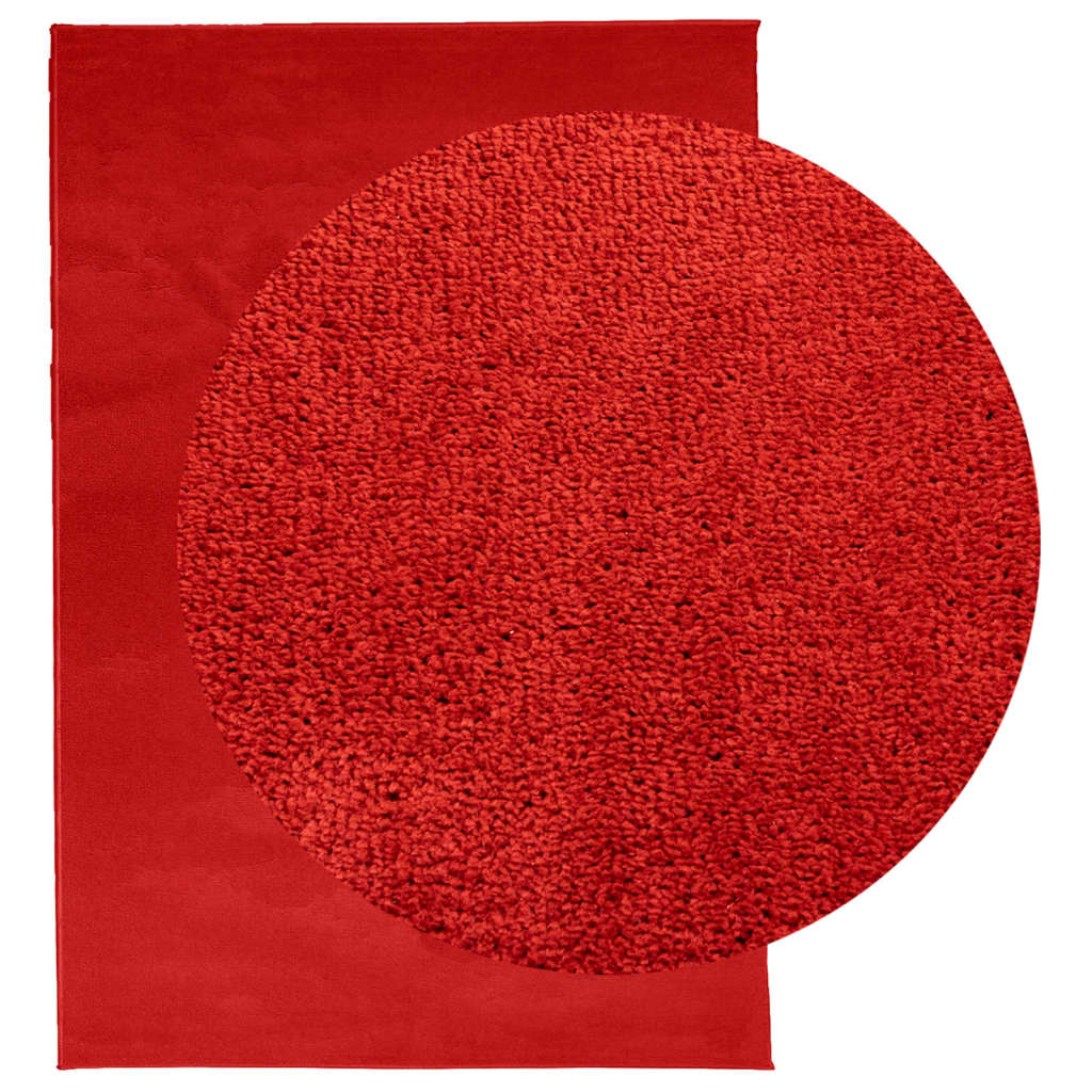 vidaXL Teppich OVIEDO Kurzflor Rot 160x230 cm