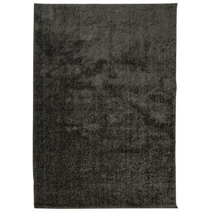 vidaXL Teppich ISTAN Hochflor Glänzend Anthrazit 140x200 cm