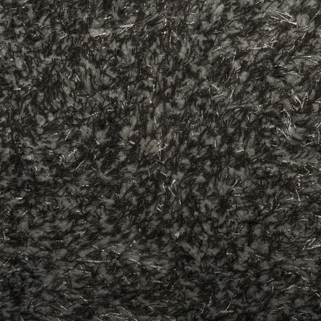 vidaXL Teppich ISTAN Hochflor Glänzend Anthrazit 140x200 cm