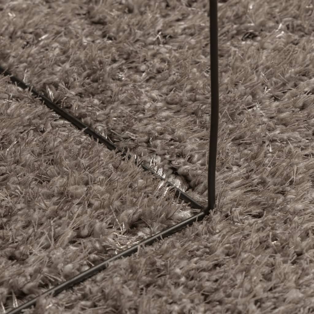 vidaXL Teppich ISTAN Hochflor Glänzend Grau 100x200 cm