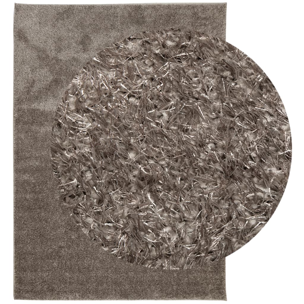 vidaXL Teppich ISTAN Hochflor Glänzend Grau 200x280 cm
