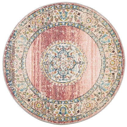 vidaXL Teppich ARBIZU Indoor und Outdoor Vintage-Design Ø 200 cm