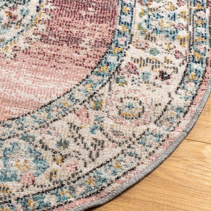 vidaXL Teppich ARBIZU Indoor und Outdoor Vintage-Design Ø 200 cm