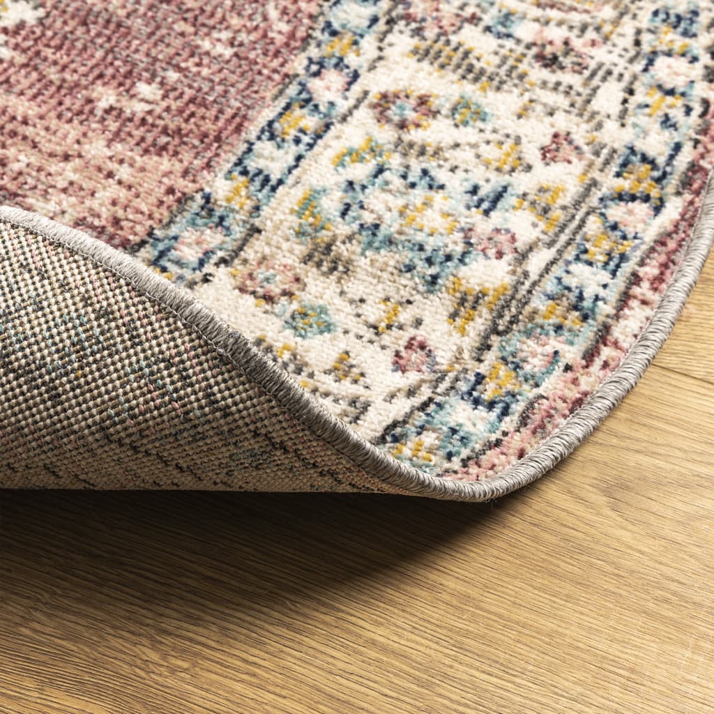 vidaXL Teppich ARBIZU Indoor und Outdoor Vintage-Design Ø 200 cm