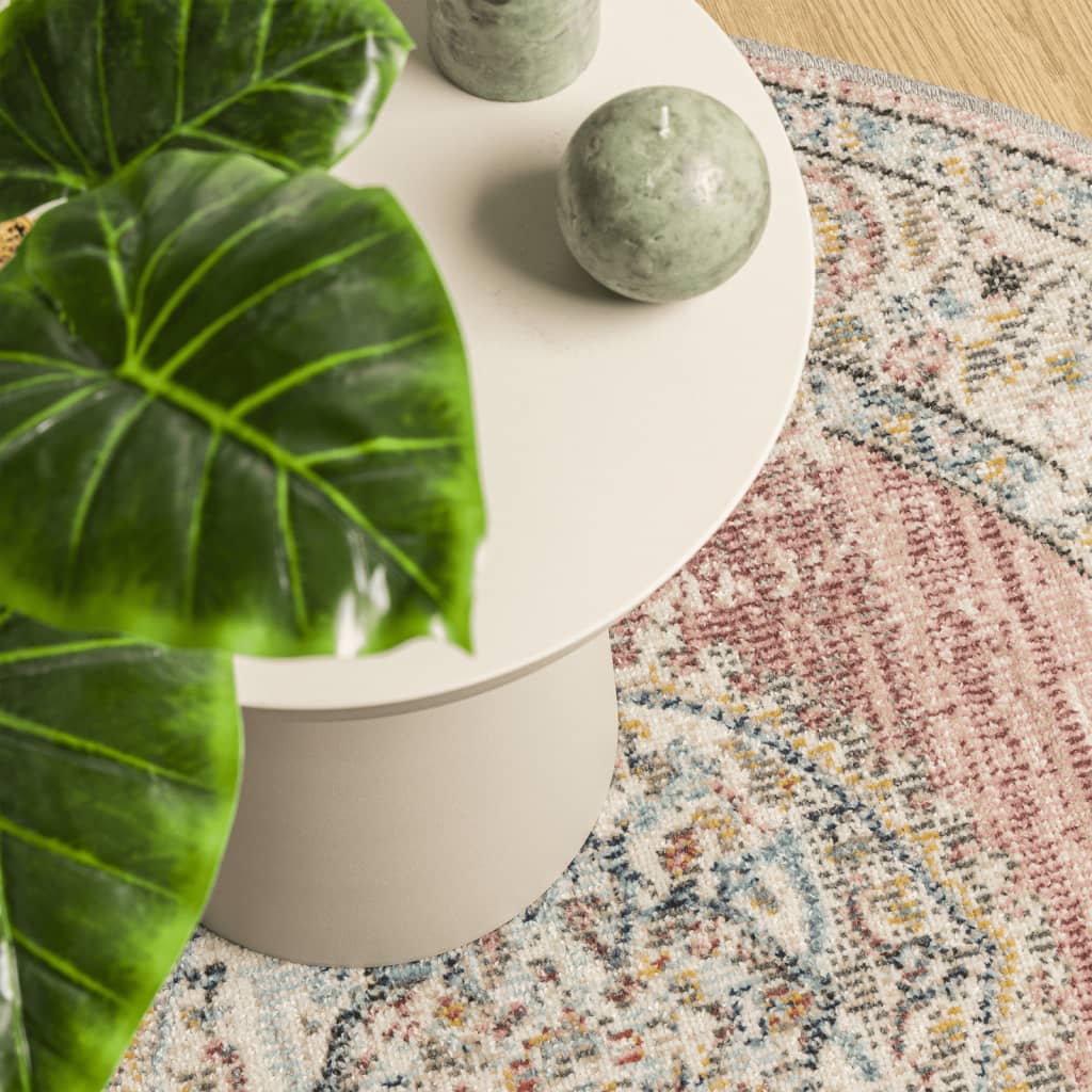 vidaXL Teppich ARBIZU Indoor und Outdoor Vintage-Design Ø 200 cm