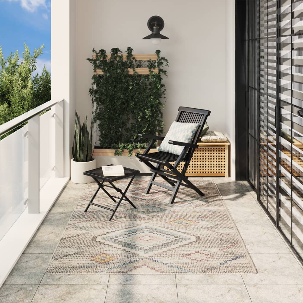 vidaXL Teppich ARBIZU Indoor und Outdoor Vintage-Design 160x230 cm