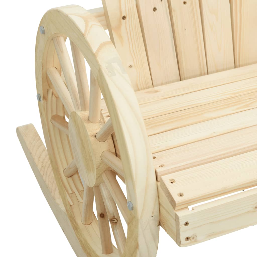 vidaXL Adirondack-Schaukelstühle 2 Stk. Massivholz Tanne