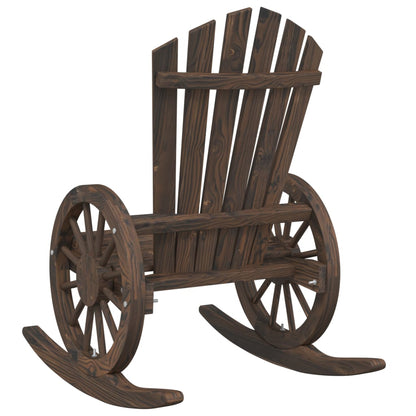 vidaXL Adirondack-Schaukelstühle 2 Stk. Massivholz Tanne