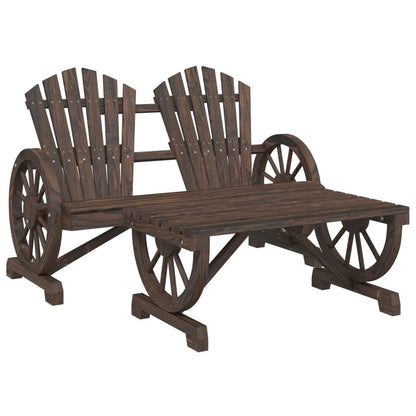 vidaXL Salon de jardin 4 pcs Bois de sapin massif