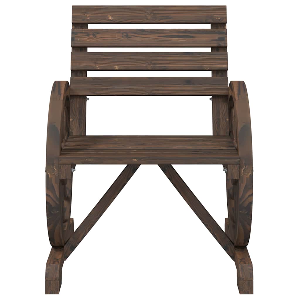 vidaXL Salon de jardin 4 pcs Bois de sapin massif