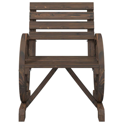 vidaXL Salon de jardin 4 pcs Bois de sapin massif