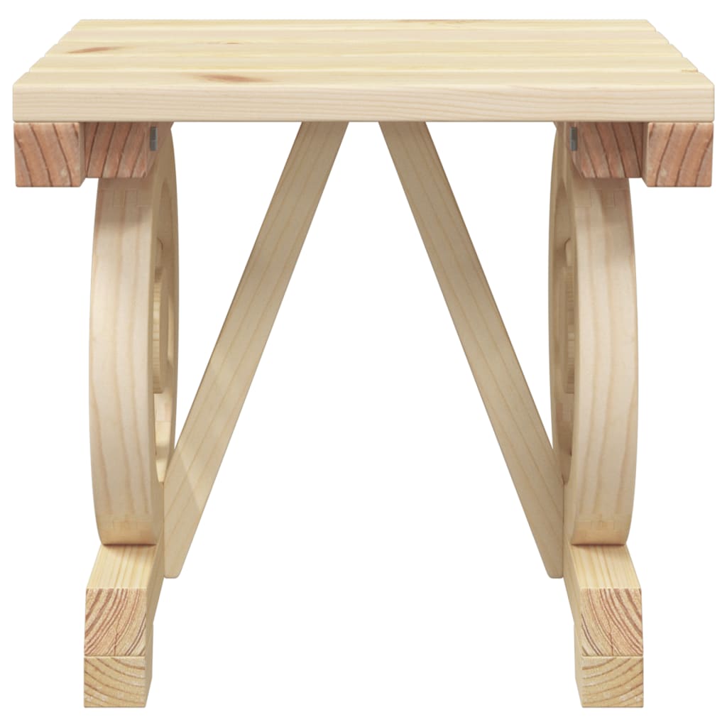 vidaXL Repose-pieds de jardin 2 pcs Bois de sapin massif