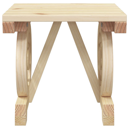 vidaXL Repose-pieds de jardin 2 pcs Bois de sapin massif