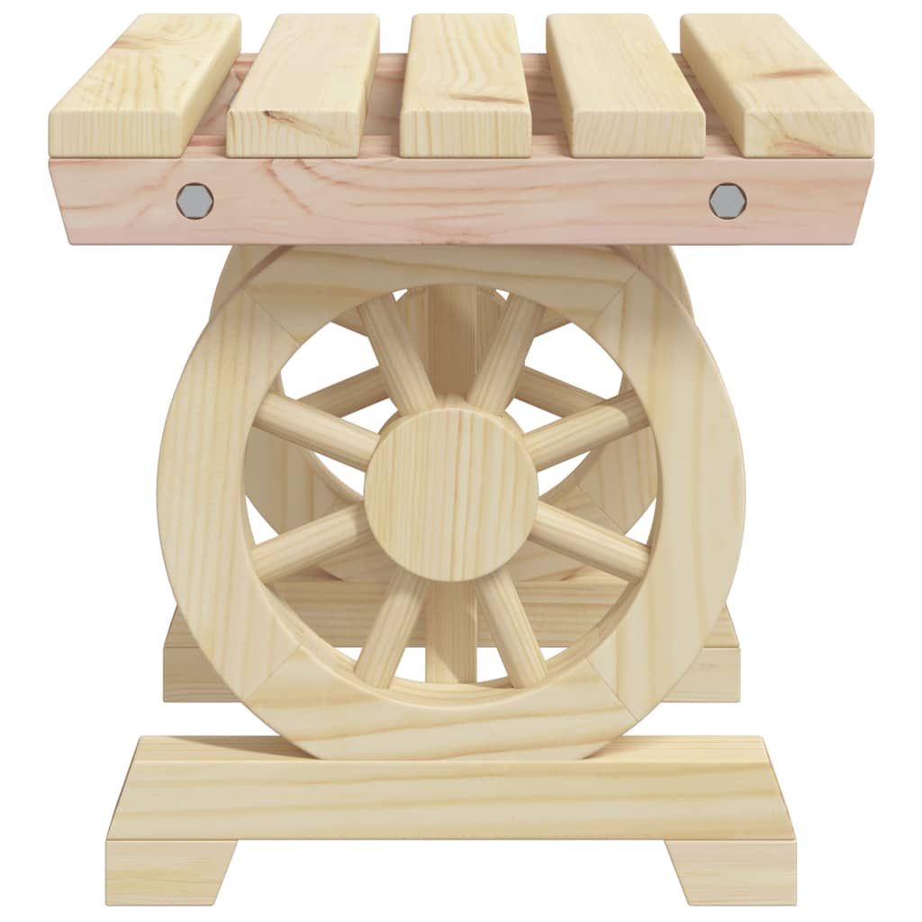 vidaXL Repose-pieds de jardin 2 pcs Bois de sapin massif