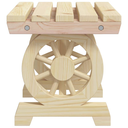 vidaXL Repose-pieds de jardin 2 pcs Bois de sapin massif