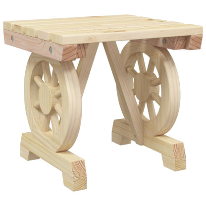 vidaXL Repose-pieds de jardin 2 pcs Bois de sapin massif