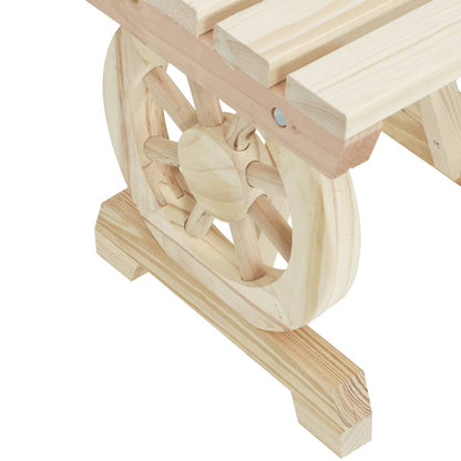 vidaXL Repose-pieds de jardin 2 pcs Bois de sapin massif