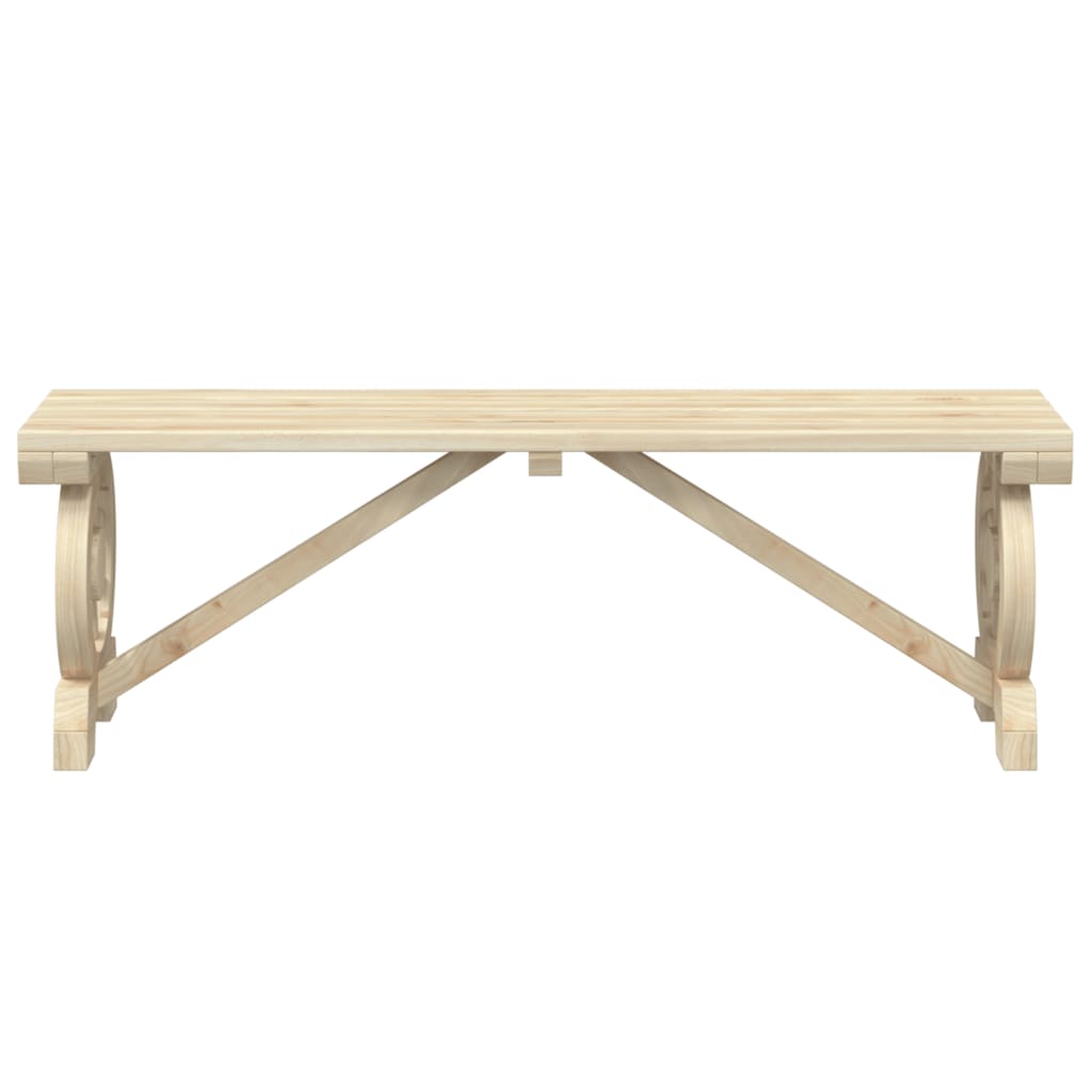 vidaXL Bancs de jardin 2 pcs Bois de sapin massif