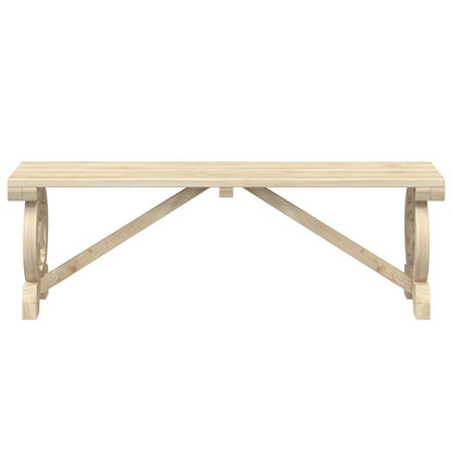 vidaXL Bancs de jardin 2 pcs Bois de sapin massif