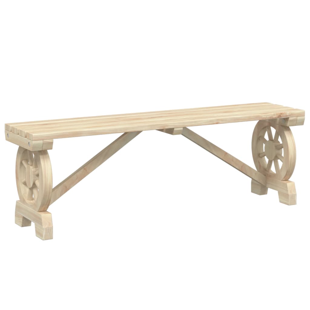 vidaXL Bancs de jardin 2 pcs Bois de sapin massif