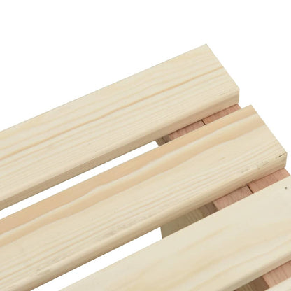 vidaXL Bancs de jardin 2 pcs Bois de sapin massif