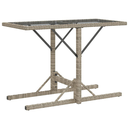 vidaXL 3-tlg. Bistro-Set mit Kissen Hellgrau Poly Rattan
