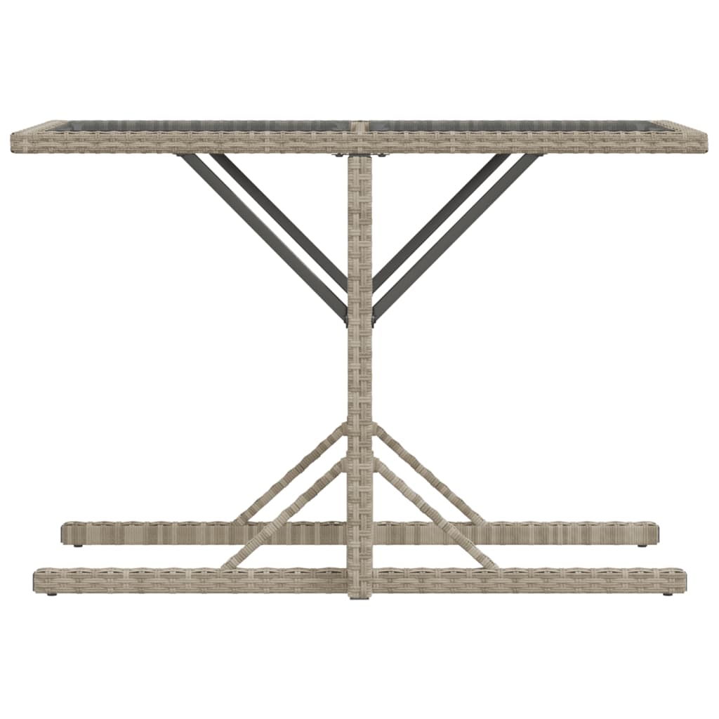 vidaXL 3-tlg. Bistro-Set mit Kissen Hellgrau Poly Rattan