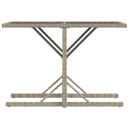 vidaXL 3-tlg. Bistro-Set mit Kissen Hellgrau Poly Rattan
